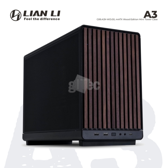 Picture of CASE LIAN LI A3-mATX G99.A3X-WD.00 Wood Edition BLACK