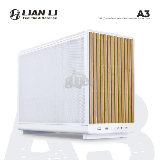 Picture of CASE LIAN LI A3-mATX G99.A3W-WD.00 Wood Edition White