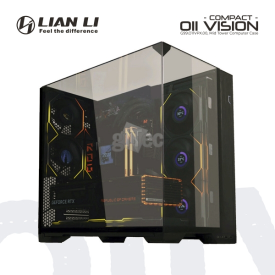 Picture of CASE LIAN LI O11 VISION COMPACT G99.O11VPX.00 MID TOWER BLACK