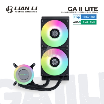 Show details for WATER COOLING SYSTEM LIAN LI GA II Lite G89.GA2L24RB.00 240mm ARGB Black Picture of WATER COOLING SYSTEM LIAN LI GA II Lite G89.GA2L24RB.00 240mm ARGB Black