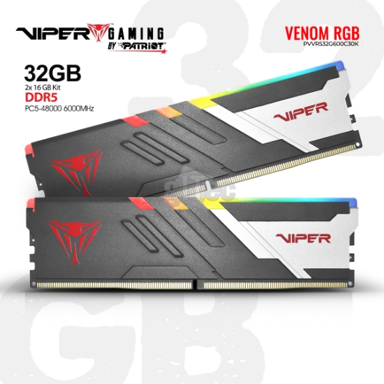 სურათი მეხსიერება PATRIOT VIPER VENOM RGB VEB532G6030KW DDR5 32GB 6000MHZ