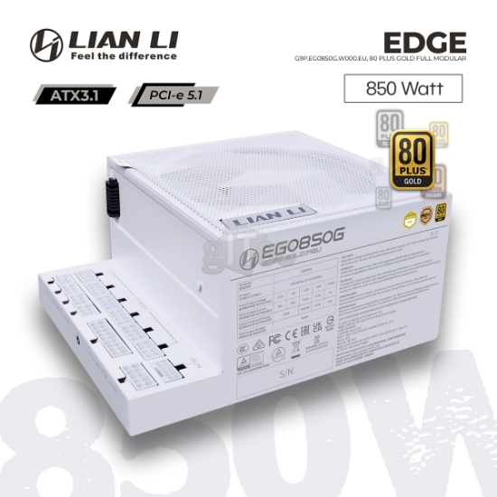 Picture of POWER SUPPLY LIAN LI EDGE G9P.EG0850G.W000.EU 850W 80+ Gold FULL MODULAR WHITE