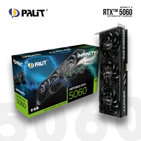 სურათი ვიდეო ბარათი PALIT RTX 5060 INFINITY 3 8GB GDDR7 128bit