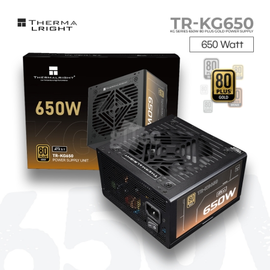 სურათი კვების ბლოკი THERMALRIGHT TR-KG650 650W 80PLUS GOLD ATX3.1 BLACK