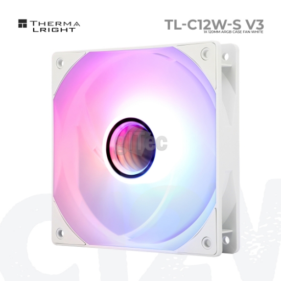 Picture of CASE FAN THERMALRIGHT TL-C12W-S V3 A-RGB PWM WHITE