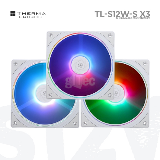 სურათი ქეისის ქულერი THERMALRIGHT TL-S12W-S X3  A-RGB WHITE