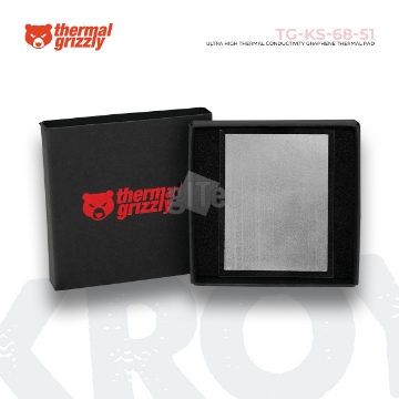 Show details for Processor Thermal Pad Thermal Grizzly KryoSheet TG-KS-68-51 68x51x0.2mm Picture of Processor Thermal Pad Thermal Grizzly KryoSheet TG-KS-68-51 68x51x0.2mm
