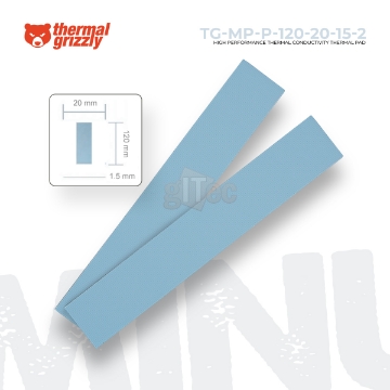 დეტალურის ჩვენება თერმო ბალიში Thermal Grizzly Minus Pad Pro TG-MP-P-120-20-15-2 120x20x1.5mm სურათი თერმო ბალიში Thermal Grizzly Minus Pad Pro TG-MP-P-120-20-15-2 120x20x1.5mm