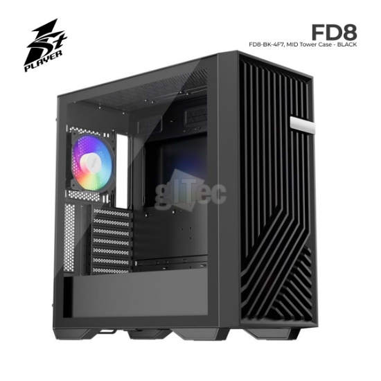 სურათი ქეისი 1STPLAYER FD8 FD8-BK-4F7 Mid-Tower BLACK