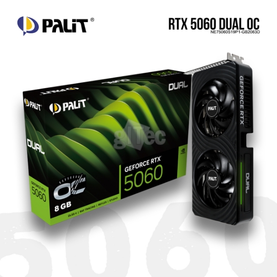 Picture of Video Card PALIT RTX 5060 DUAL OC NE75060S19P1-GB2063D 8GB GDDR7 128bit