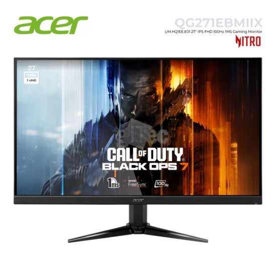 Picture of MONITOR ACER NIUTRO QG271E bmiix UM.HQ1EE.E01 27" FHD IPS 100Hz 1MS BLACK
