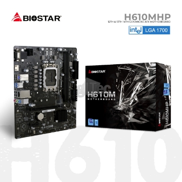 დეტალურის ჩვენება დედა დაფა BIOSTAR H610MHP LGA1700 სურათი დედა დაფა BIOSTAR H610MHP LGA1700