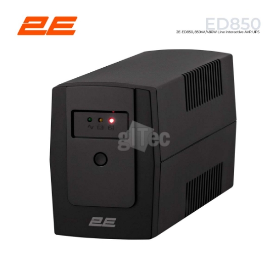 სურათი უწყვეტი კვების წყარო 2E-ED850 850VA/480W line-interactive 2xSchuko