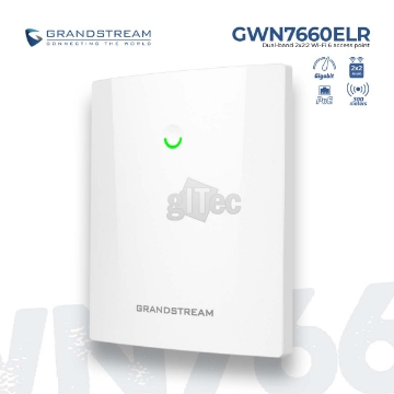 დეტალურის ჩვენება Grandstream GWN7660ELR WiFi Access Point GWN Enterprise Degrees 2x2:2 Wi-Fi 6 სურათი Grandstream GWN7660ELR WiFi Access Point GWN Enterprise Degrees 2x2:2 Wi-Fi 6