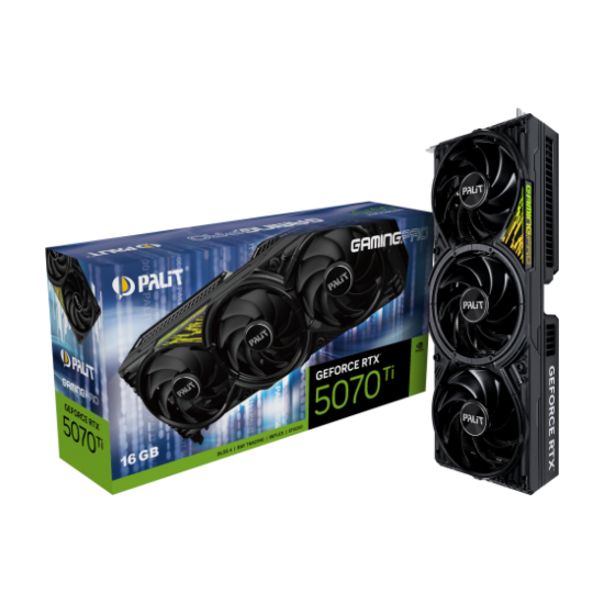 Picture of VIDEO CARD PALIT RTX5070Ti GAMINGPRO-S NE7507T019T2-GB2031U 16GB GDDR7 256bit