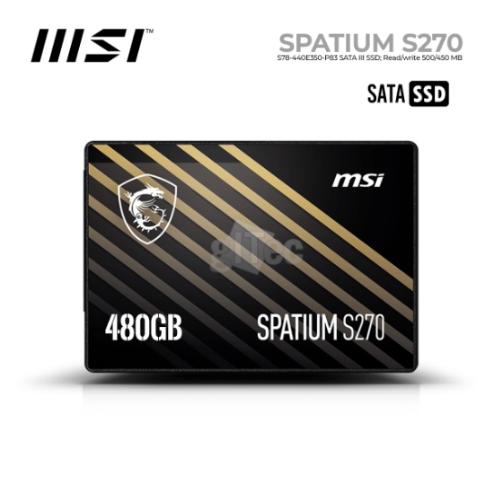 სურათი MSI SPATIUM S270 S78-440E350-P83 SATA III 480GB SSD