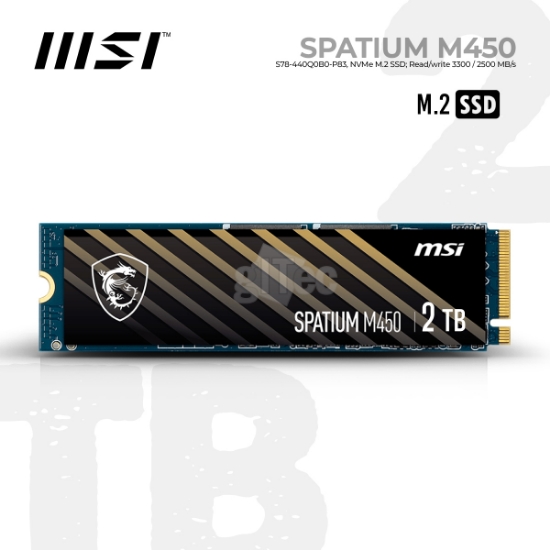 სურათი MSI SPATIUM M450 S78-440Q0B0-P83 NVMe M.2 2TB SSD