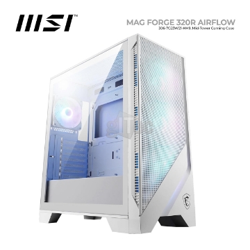 Show details for CASE MSI MAG FORGE 320R AIRFLOW WHITE 306-7G23W21-HH9 MID-TOWER Picture of CASE MSI MAG FORGE 320R AIRFLOW WHITE 306-7G23W21-HH9 MID-TOWER