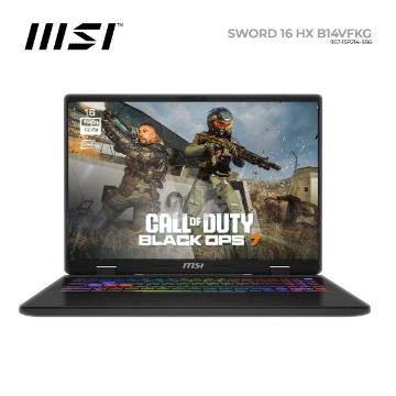 Show details for NOTEBOOK MSI Sword 16 HX B14VFKG 9S7-15P214-886 16" IPS FHD+ 144Hz i7-14650HX 16GB 1TB SSD RTX4060 Picture of NOTEBOOK MSI Sword 16 HX B14VFKG 9S7-15P214-886 16" IPS FHD+ 144Hz i7-14650HX 16GB 1TB SSD RTX4060