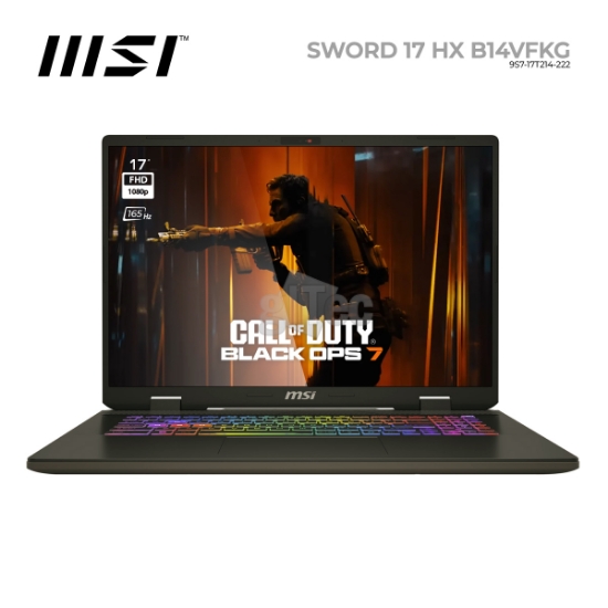 სურათი ნოუთბუქი MSI Sword 17 HX B14VFKG 9S7-17T214-222 17" IPS FHD 165Hz i7-14700HX 16GB 1TB SSD RTX4060