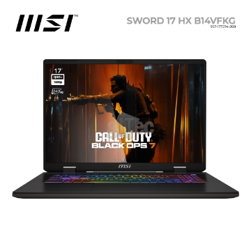 Show details for NOTEBOOK MSI Sword 17 HX B14VFKG 9S7-17T214-269 17" IPS QHD+ 240Hz i7-14700HX 16GB 1TB SSD RTX4060 Picture of NOTEBOOK MSI Sword 17 HX B14VFKG 9S7-17T214-269 17" IPS QHD+ 240Hz i7-14700HX 16GB 1TB SSD RTX4060
