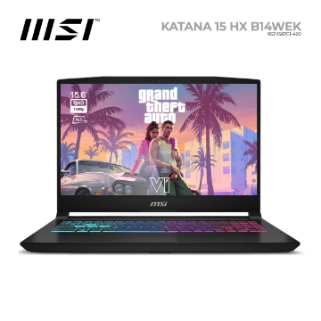 დეტალურის ჩვენება ნოუთბუქი MSI Katana 15 HX B14WEK 9S7-1587C1-420 15.6" IPS QHD 165Hz i5-14450HX 16GB 1TB SSD RTX5060 სურათი ნოუთბუქი MSI Katana 15 HX B14WEK 9S7-1587C1-420 15.6" IPS QHD 165Hz i5-14450HX 16GB 1TB SSD RTX5060