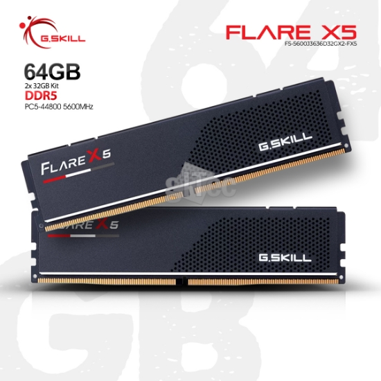 სურათი მეხსიერება G.Skill Flare X5 F5-5600J3636D32GX2-FX5 64GB DDR5 5600MHZ