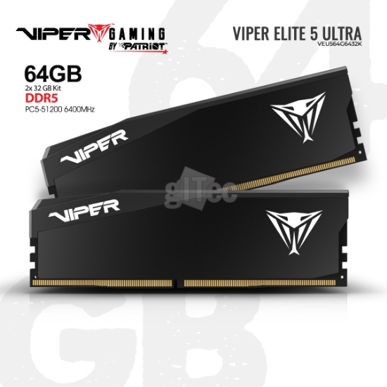 Picture of MEMORY მეხსიერება PATRIOT Viper Elite 5 Ultra VEU564G6432K DDR5 64GB 6400MHZ BLACK
