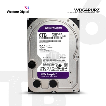 დეტალურის ჩვენება მყარი დისკი Western Digital Purple WD64PURZ 6TB 5400 RPM SATA 6 Gb/s 256 MB სურათი მყარი დისკი Western Digital Purple WD64PURZ 6TB 5400 RPM SATA 6 Gb/s 256 MB