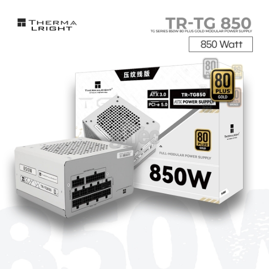Picture of POWER SUPPLY THERMALRIGHT TR-TG 850 (sleeved cable) 850W 80+ Gold modular PSU