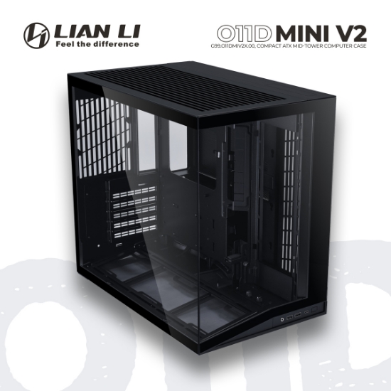 Picture of CASE LIAN LI O11D MINI V2 G99.O11DMIV2X.00 MID-TOWER BLACK