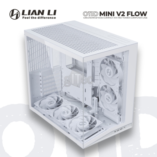 Picture of CASE LIAN LI O11D MINI V2 FLOW G99.O11DMIV2FW.00 MID-TOWER WHITE
