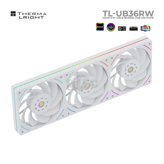 სურათი ქეისის ქულერი THERMALRIGHT TL-UB36RW 120MM 3 in 1 ARGB REVERSE WHITE