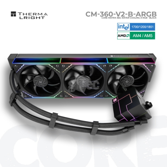 Picture of WATER COOLING SYSTEM THERMALRIGHT CORE MATRIX 360 ARGB BLACK V2