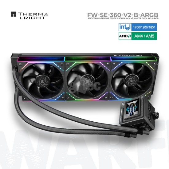 სურათი თხევადი გაგრილების სისტემა THERMALRIGHT FROZEN WARFRAME 360 SE ARGB BLACK V2