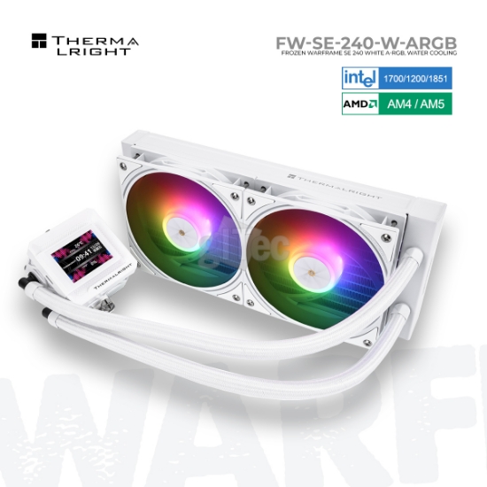 სურათი თხევადი გაგრილების სისტემა THERMALRIGHT FROZEN WARFRAME SE 240 WHITE ARGB