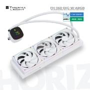 სურათი თხევადი გაგრილების სისტემა THERMALRIGHT FROZEN HORIZON 360 DIGITAL ARGB WHITE