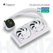 სურათი თხევადი გაგრილების სისტემა THERMALRIGHT FROZEN HORIZON 240 DIGITAL ARGB WHITE