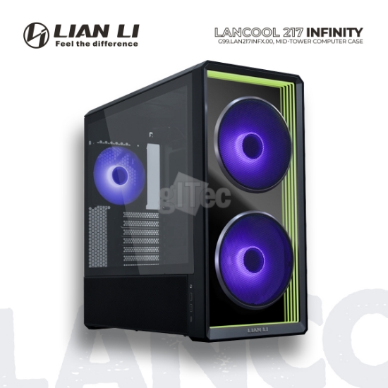 Picture of CASE LIAN LI LANCOOL 217 INFINITY BLACK G99.LAN217INFX.00 MID TOWER