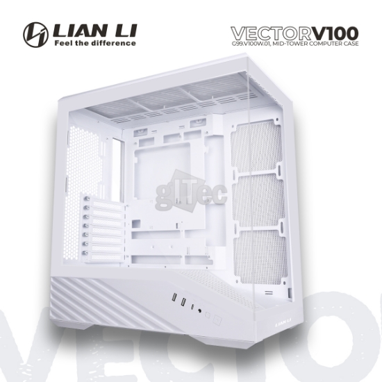 სურათი ქეისი LIAN LI VECTOR V100 G99.V100W.01 MID-TOWER WHITE