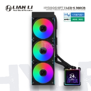 Picture of WATER COOLING SYSTEM LIAN LI HydroShift II LCD-S 360CB ARGB G89.GHS2LCDS36CB.00 BLACK