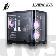 სურათი ქეისი 1STPLAYER UV5 UV5-BK-2FC7R-1FC7 MIDI-TOWER BLACK