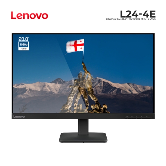 სურათი მონიტორი LENOVO L24-4E 68C2KAC1EU 23.8" FHD IPS 4MS BLACK
