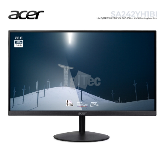 Picture of MONITOR ACER SA242YH1bi UM.QS2EE.109 23.8" VA FHD 4MS 100Hz BLACK