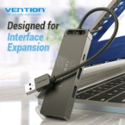სურათი 6-in-1 USB 2.0 Hub ჰაბი VENTION CHUBB