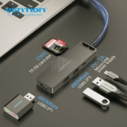 სურათი 6-in-1 USB 2.0 Hub ჰაბი VENTION CHUBB