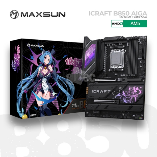 სურათი დედა დაფა BOARD MAXSUN iCraft B850 AIGA AM5 ATX DDR5 WIFI7