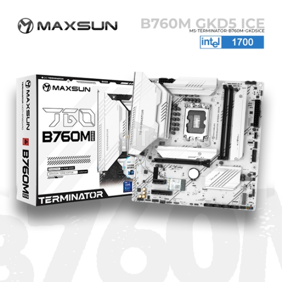 Picture of MOTHER MAXSUN MILESTONE B760M GKD5 ICE ATX LGA 1700 DDR5