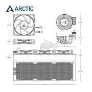 Picture of WATER COOLING SYSTEM ARCTIC LIQUID FREEZER III PRO 360 A-RGB ACFRE00184A
