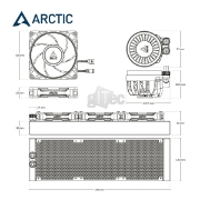 Picture of WATER COOLING SYSTEM ARCTIC LIQUID FREEZER III PRO 360 A-RGB WHITE ACFRE00188A